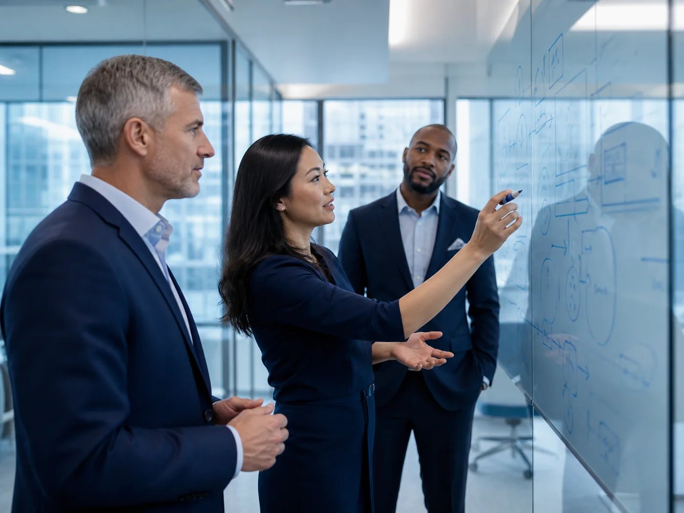 An executive team and workforce advisor planning a talent strategy